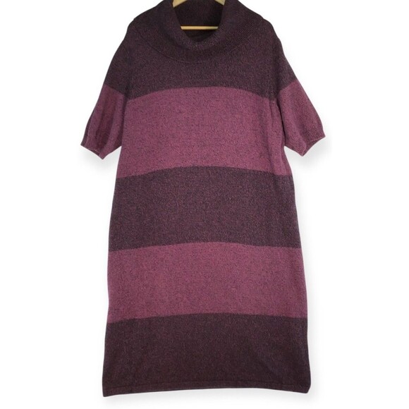 Woman Within Dresses & Skirts - Woman Within 2x Sweater Dress Womens 26/28 Wine Burgundy Ombre Midi